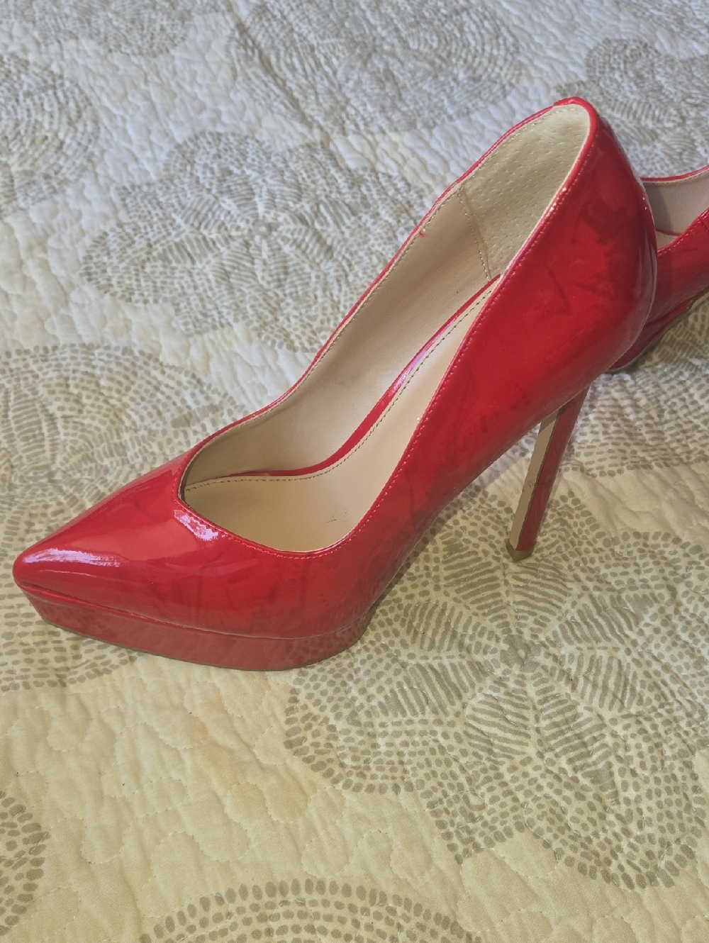 Madden Girl Red Patent Pointed-Toe Stiletto Pumps